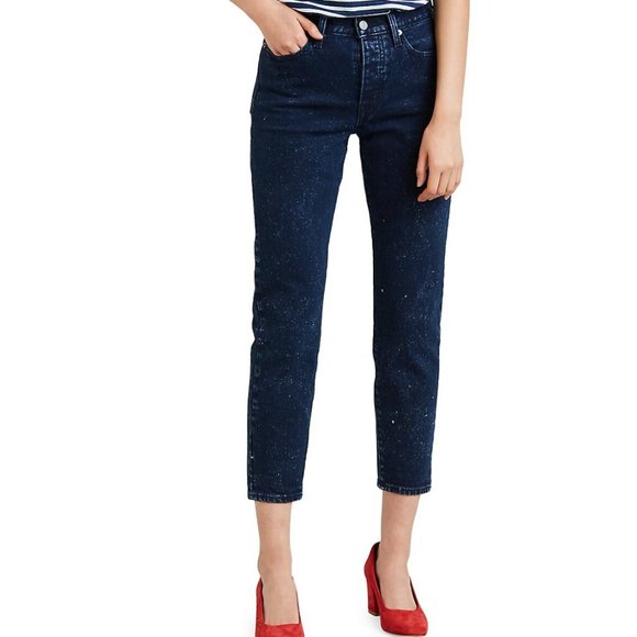 Levi's Wedgie Icon Fit Jeans Intergalactic Speckle - Picture 2 of 15